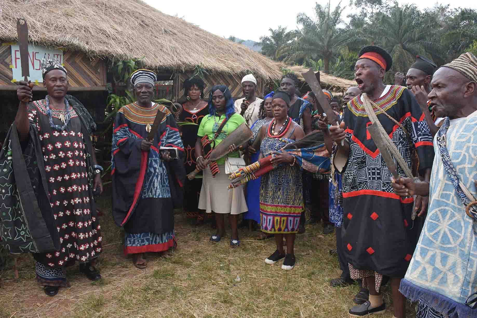 Tukubum Festival in vibrant action as the men honor the Fon